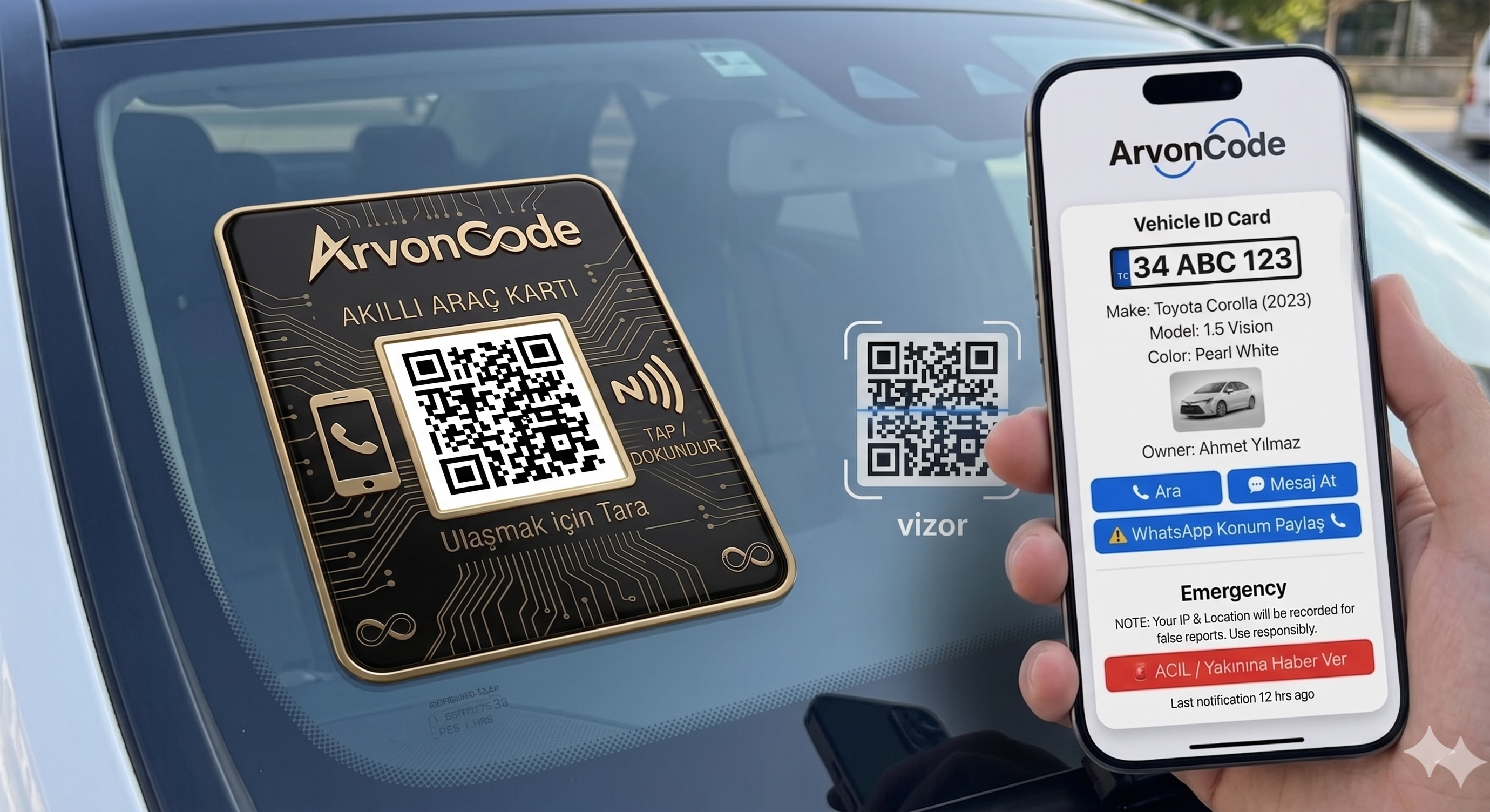 ArvonCode araca entegre premium deneyim